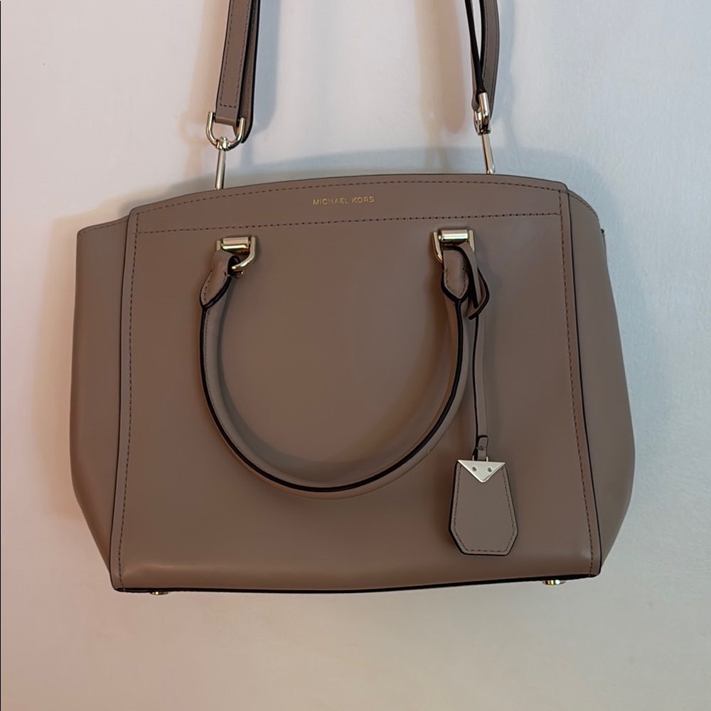 Michael Kors Taupe Purse with Strap